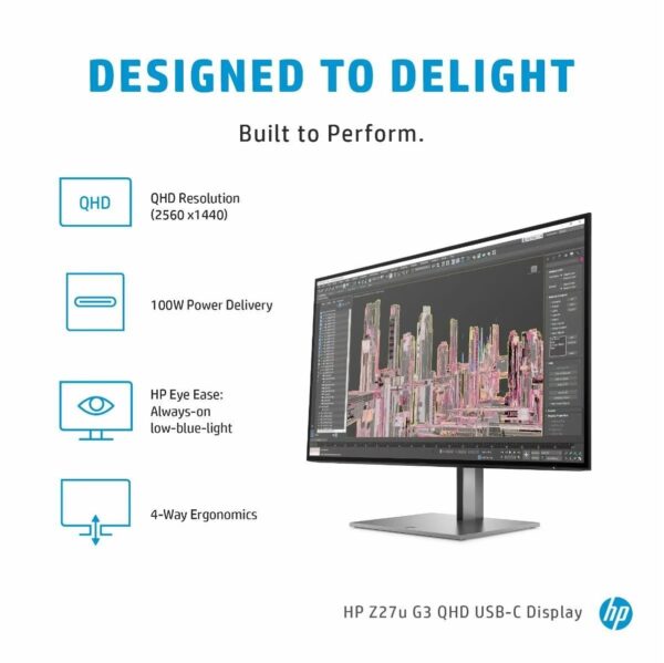 Монитор HP Z27u G3 (27", QHD, USB-C) — фото 4